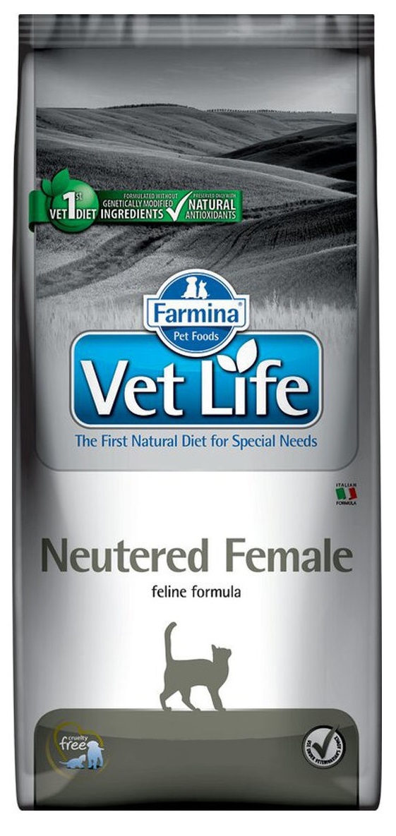 Корм для стерилизованных кошек Farmina vet life cat neutered female 2 кг