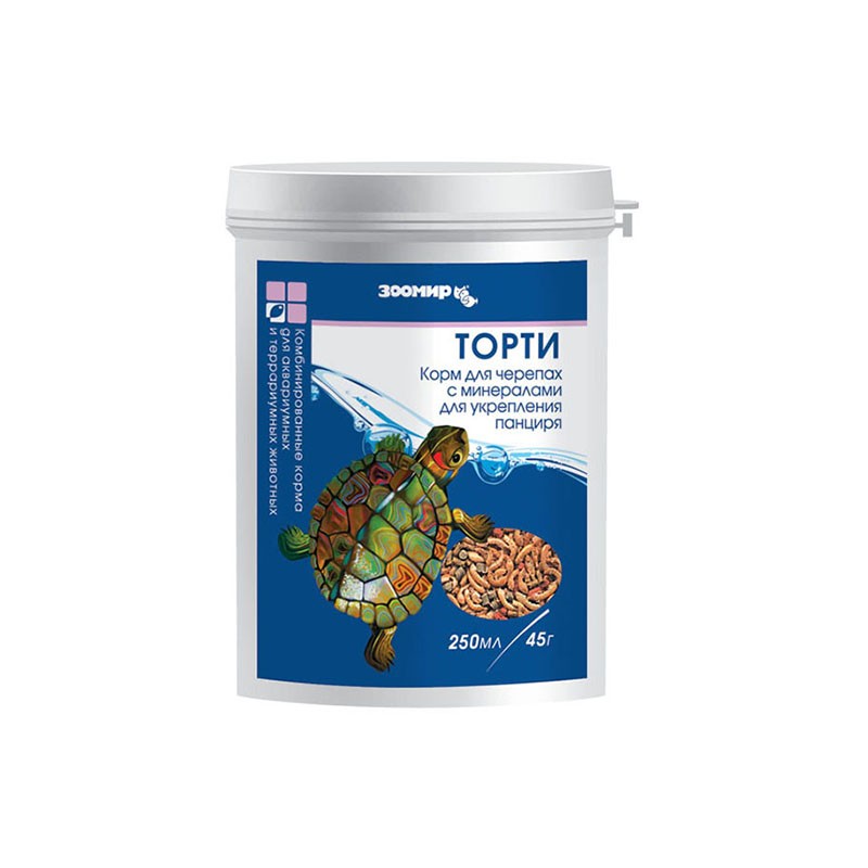 Корм для черепах Торти 250 мл 45 г бан.