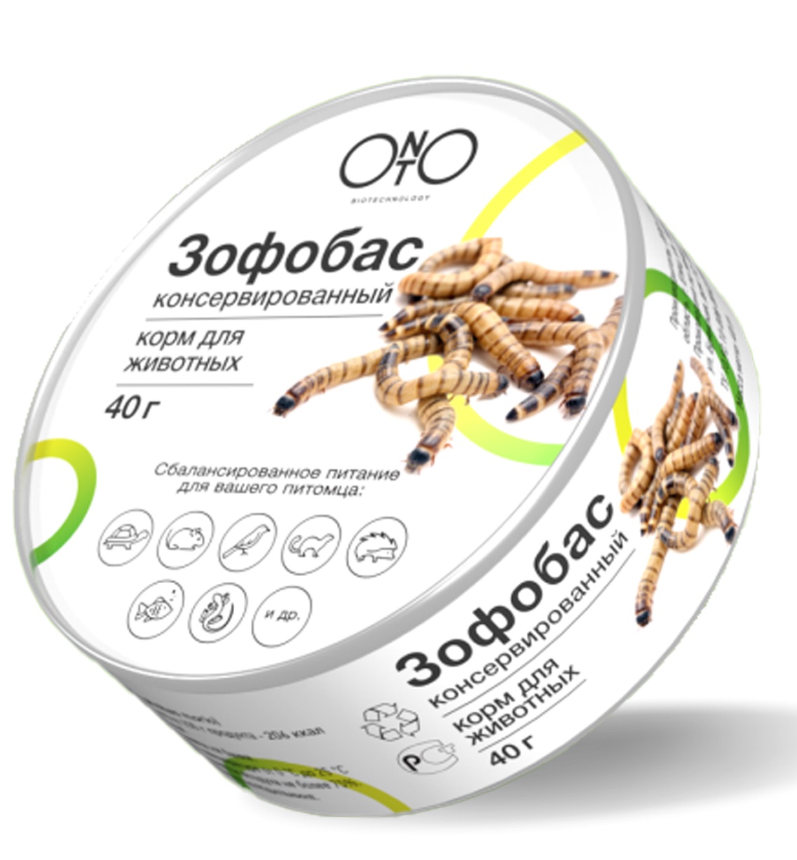 Корм консервированный для животных Onto зофобас 40 г