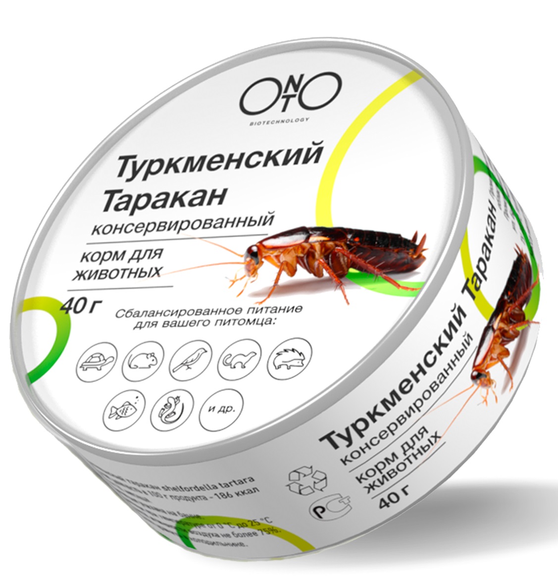 Корм консервированный для животных Onto туркменский таракан 40 г