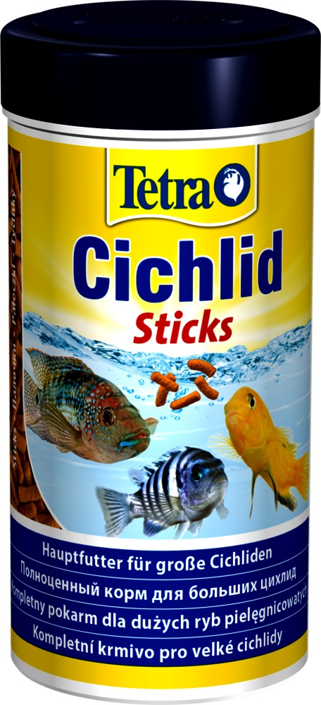 Корм палочки для рыб все виды цихлид Tetra cichlid sticks 250 мл