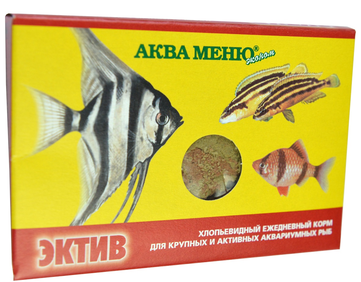 Корм хлопья для крупных и активных рыб Аква-меню эктив 11 г