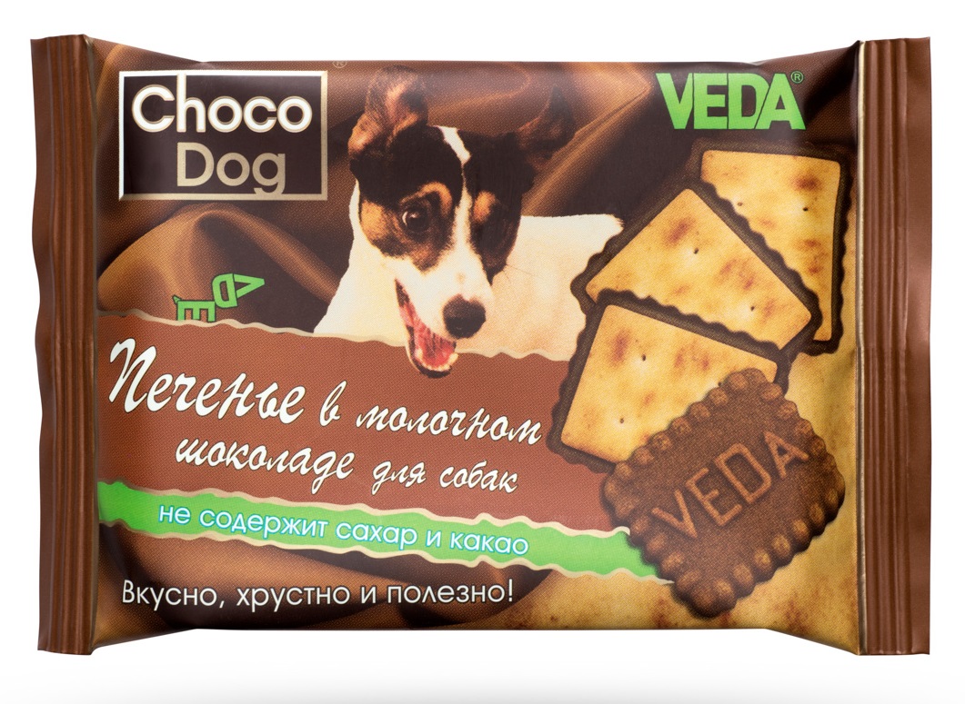 Лакомство для собак Choco dog печенье в молочном шоколаде 30 г