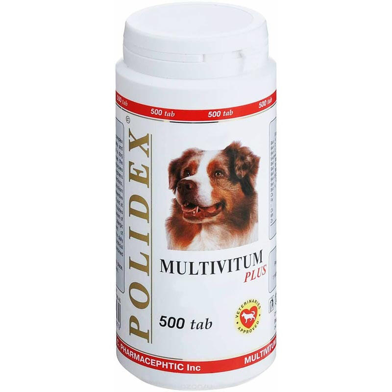 Полидекс таб для собак n500 мультивитум плюс
