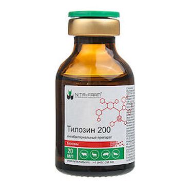 Тилозин 200 р-р д/и 20 % мл фл n1