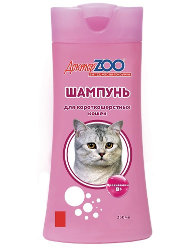Шампунь для короткошерстных кошек Доктор зоо 250 мл