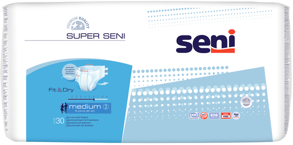 Подгузники для взрослых Super Seni Medium 75-110см N 30