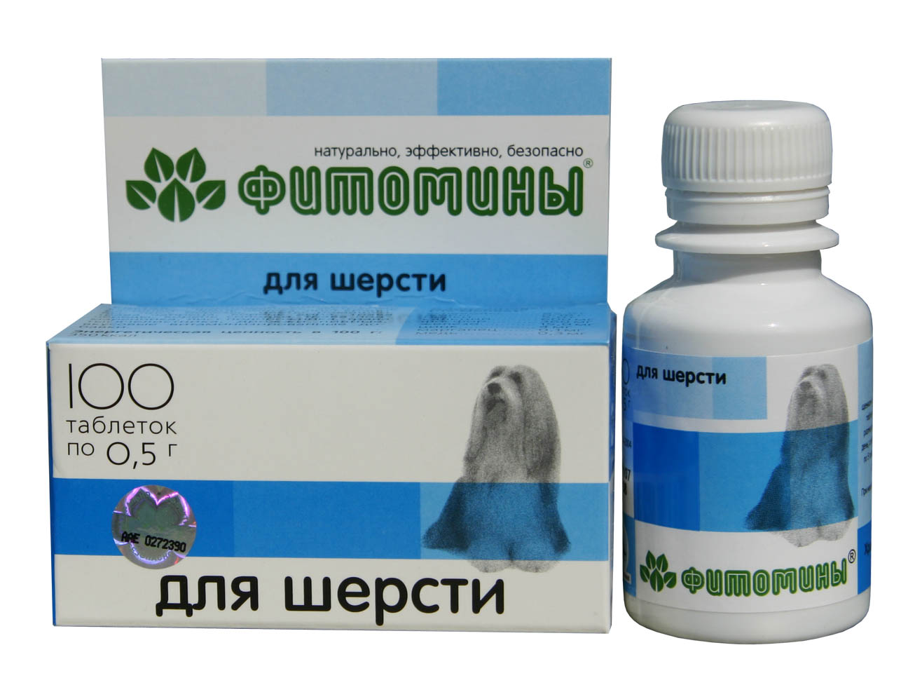 Фитомины таб для собак 50 г n100 с фитокомплексом для шерсти