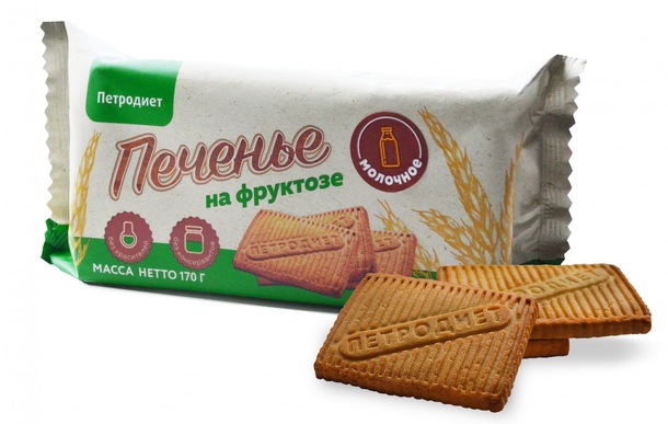 Петродиет печенье молочное на фруктозе 170 г N 1
