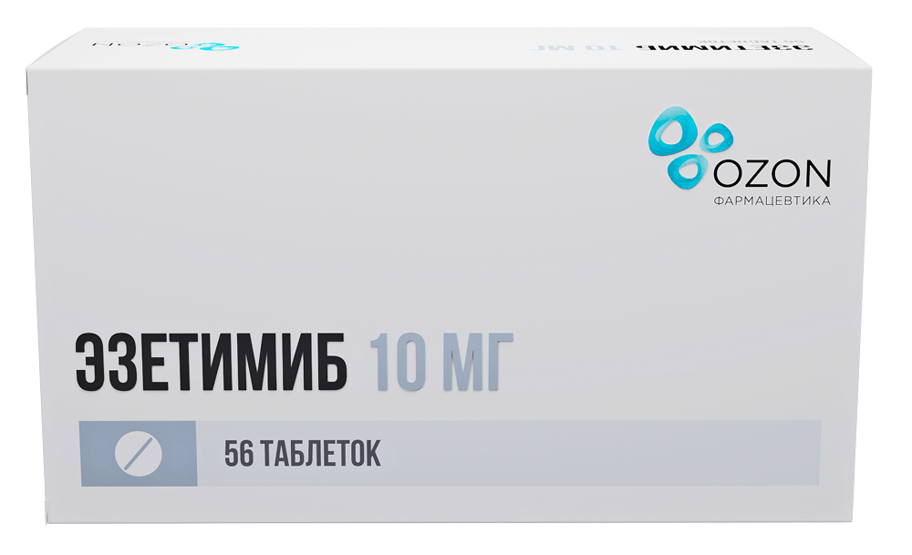 Эзетимиб тб 10мг n56