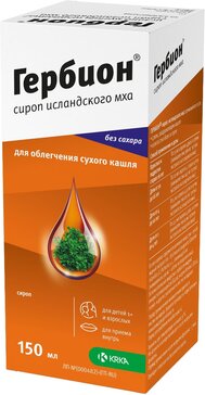 Гербион сироп исландского мха фл 150мл N 1