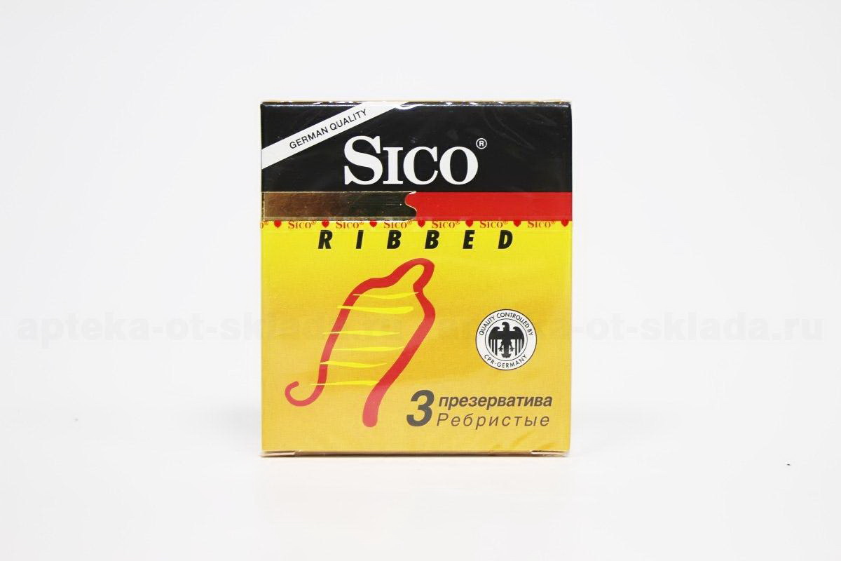 Презерватив Sico ребристый N 3