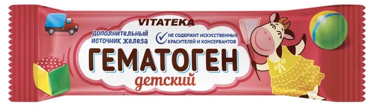 Гематоген Витатека детский плитка 40г