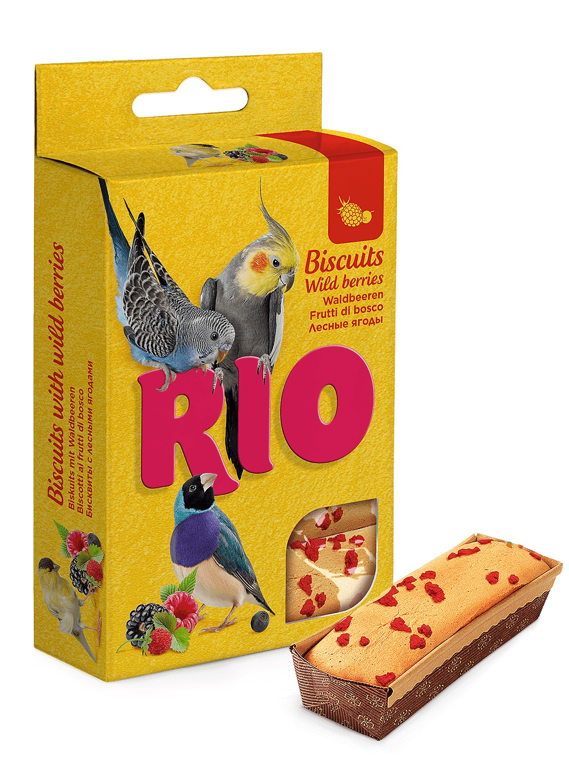 Бисквиты для птиц Rio 7 г n5 с лесными ягодами
