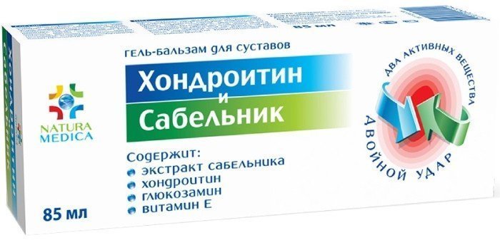 Natura Medica Хондроитин/сабельник гель-бальзам для суставов 85мл