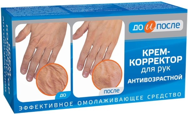 До и после Крем-корректор для рук антивозрастной 100мл