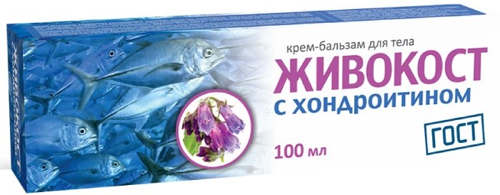Крем-бальзам Живокост с хондроитином для тела 100мл