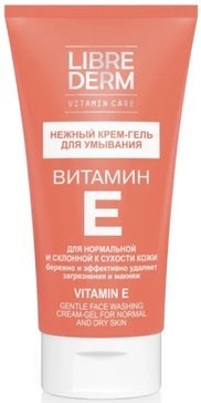 Либридерм витамин Е нежный крем-гель для умывания для нормальной/сухой кожи 150 мл