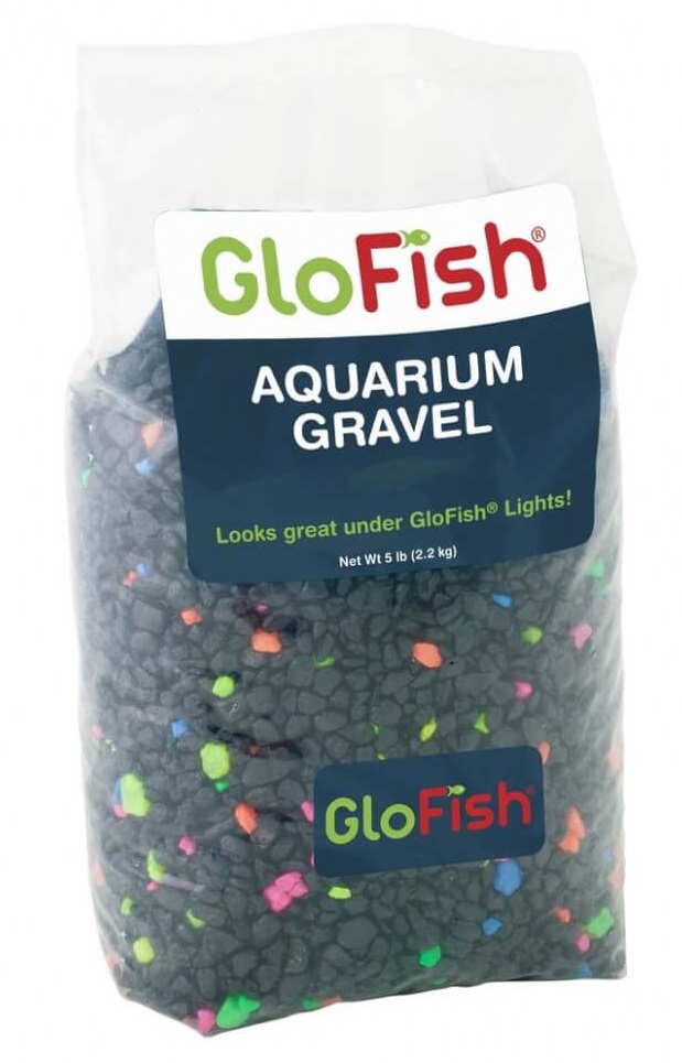 Гравий черный Tetra glofish 2.26 кг с glo вкраплениями