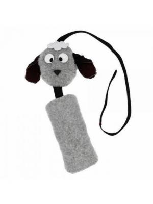 Грейфер овца шуршик с хвостом пушнина для собак серый Gosi sh-08102
