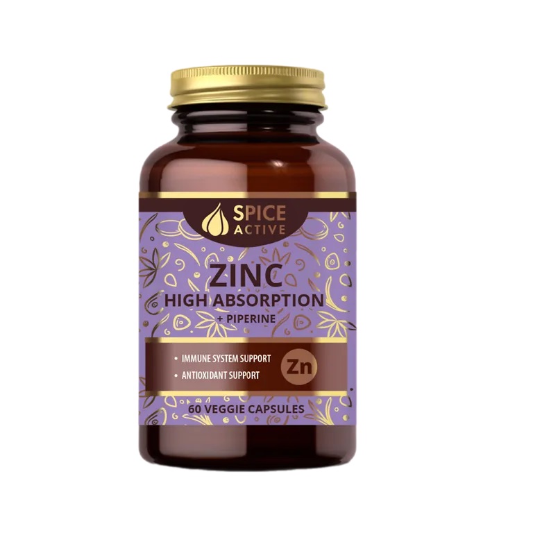 Спайс Актив Цинк биодоступный с пиперином №60 капсулы массой 521 мг