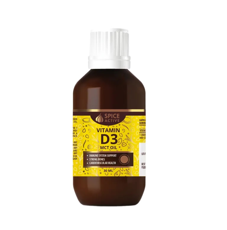 Спайс Актив Витамин Д3 500 МЕ с МСТ маслом фл. 30 мл