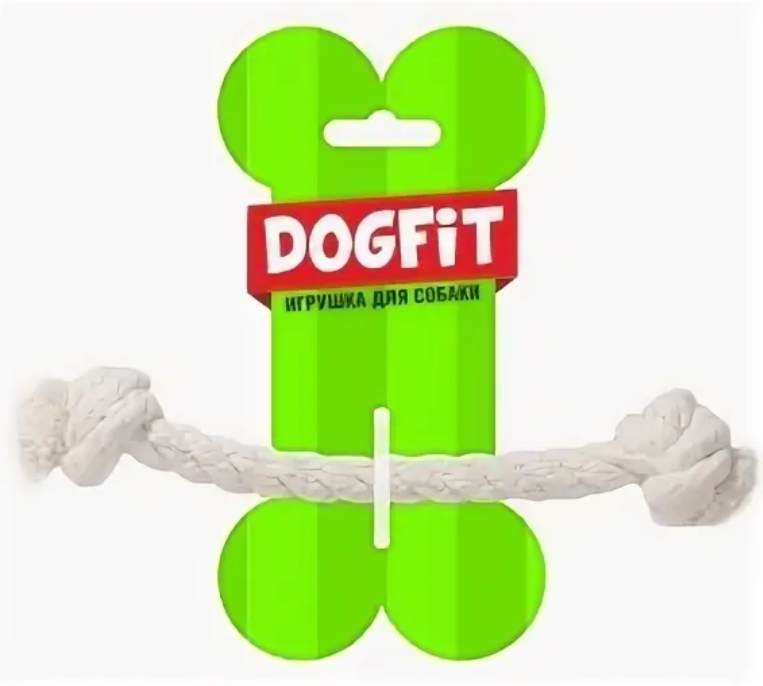 Грейфер прямой 2 узла Dogfit из х/б каната d14мм/21см