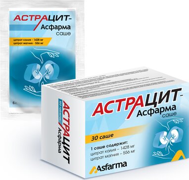 Астрацит-асфарма порошок д/приг.р-ра внутрь 6г саше n30