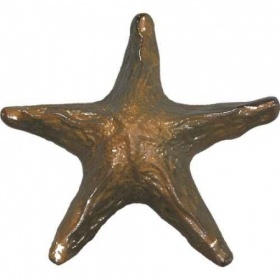Декор звезда для аквариума малая 11,5х11,5х3,5см керамика