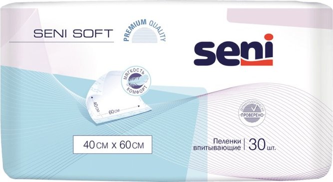 Пеленка гигиеническая Seni Софт 40х60 N 30