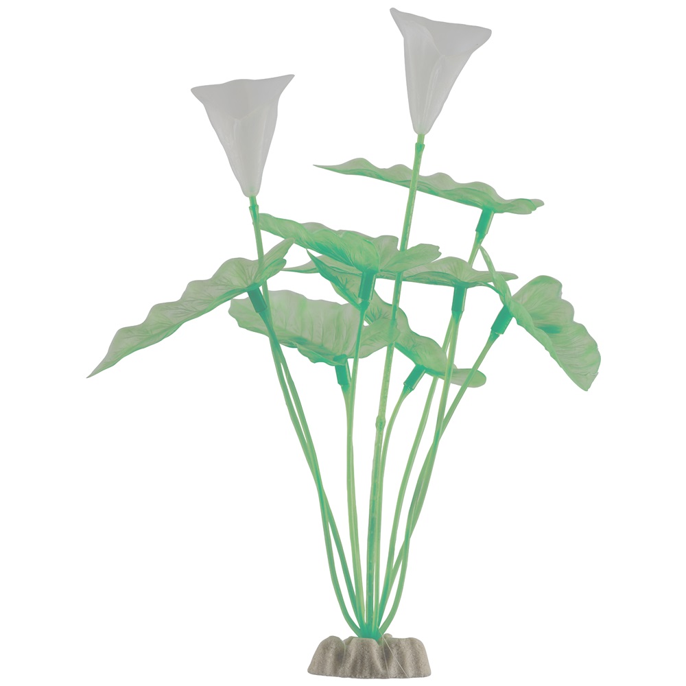 Декорация для аквариума Tetra glofish растение зеленое с glo-эффектом р.xl