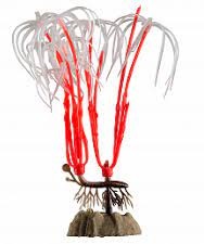 Декорация для аквариума Tetra glofish растение оранжевое с glo-эффектом р.m