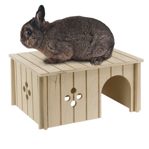 Домик деревянный для кроликов Ferplast sin4646