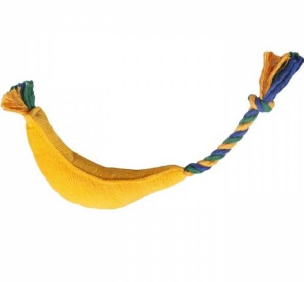 Игрушка банан текстильный для собак Joy мини 36х4см