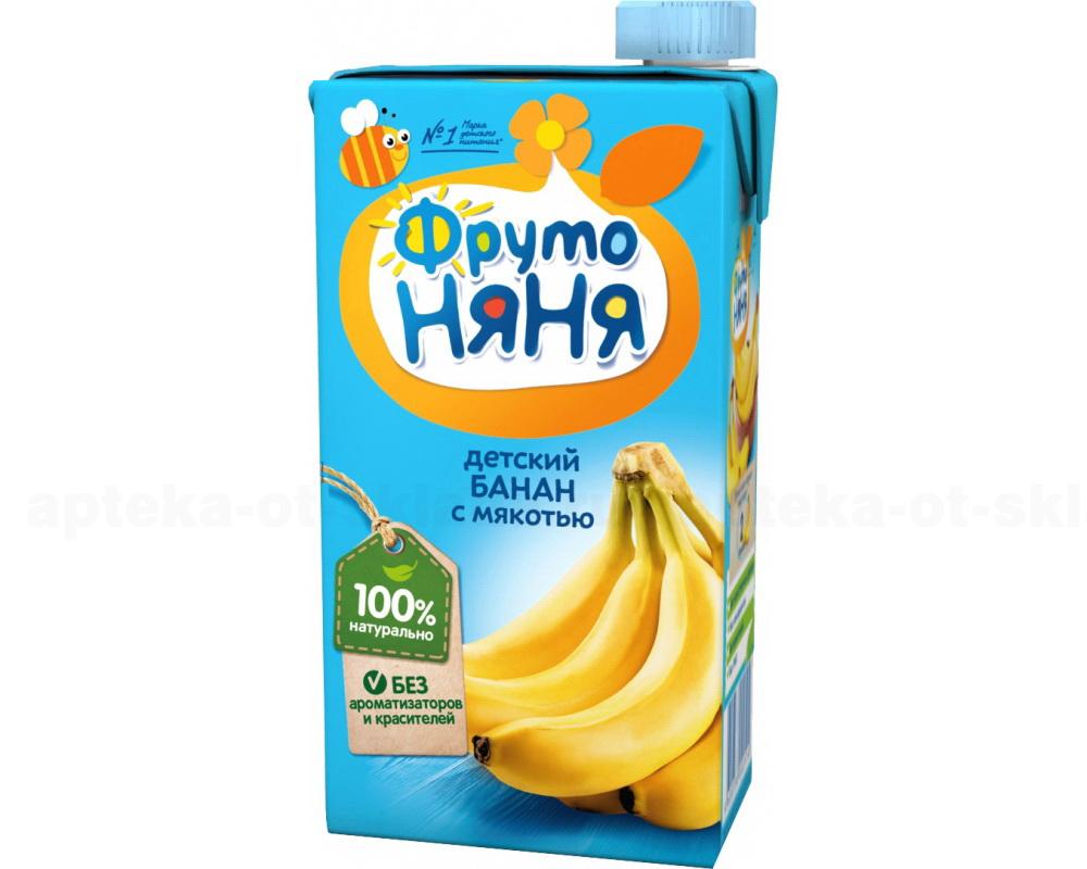 ФрутоНяня Нектар банан/ с мякотью/ с сахаром 500мл