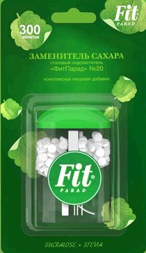 ФитПарад 20 пищевая добавка-подсластитель (сахарозаменитель) тб N 300