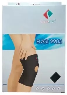 Наколенник из неопрена Тонус эласт с открытой чашечкой р 5 (46-50см) (9903)