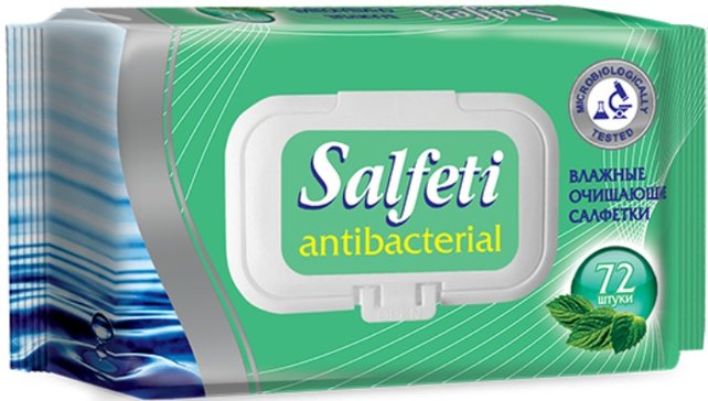 Salfeti салфетки влажные антибактериальные N 72