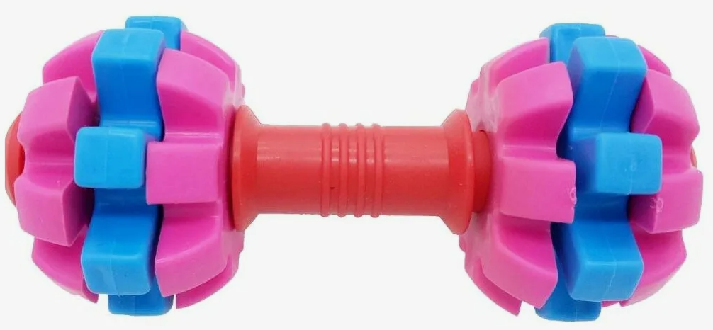 Игрушка гантель для собак Homepet dental термопластичная резина 15.5см