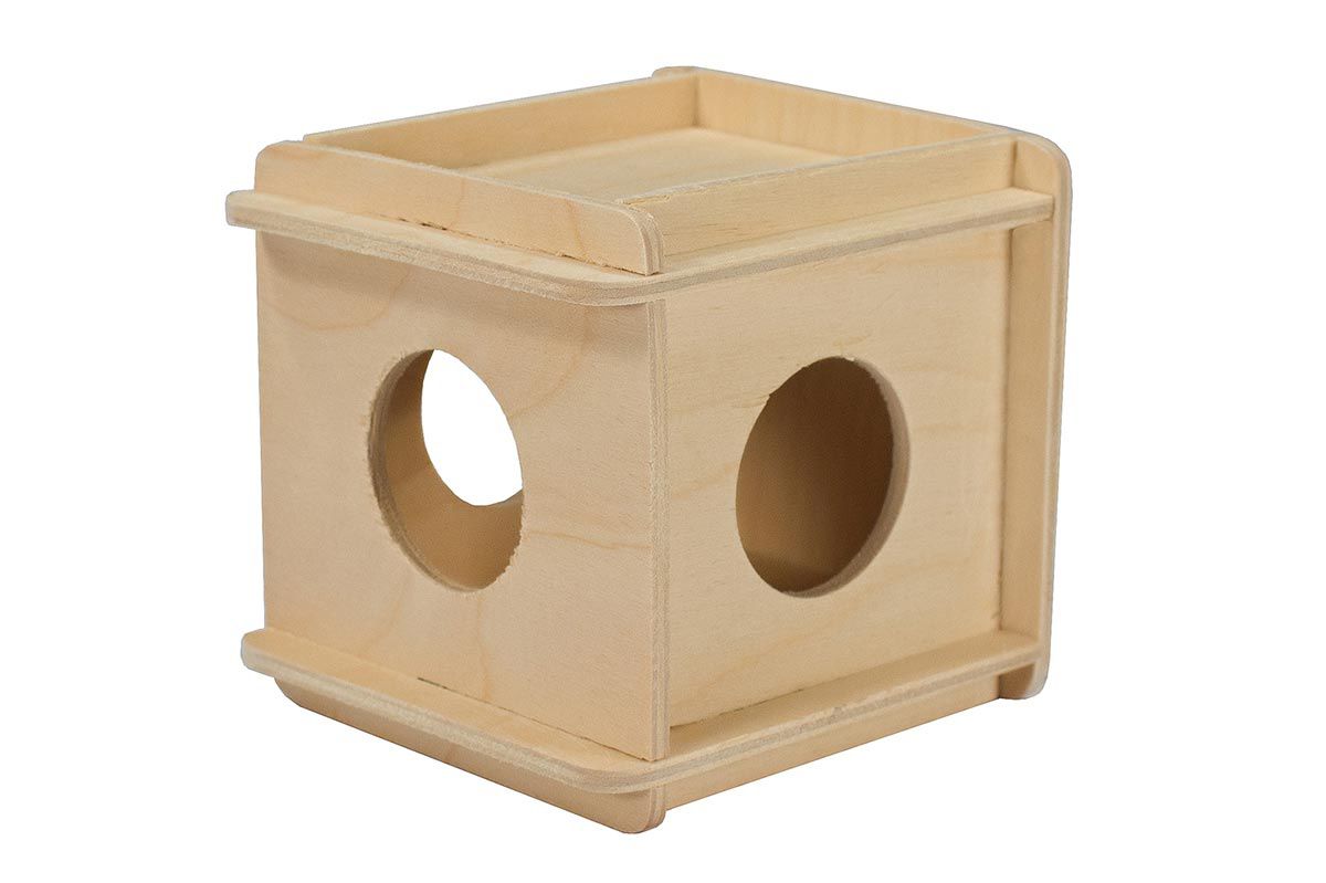 Игрушка для грызунов Дарэлл малый кубик деревянный