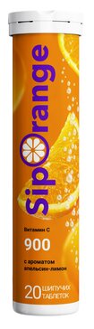 Siporange Витамин С 900 апельсин-лимон таб шип N 20