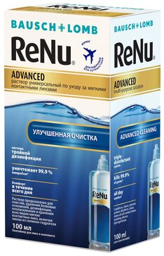 Раствор Renu Advanced для линз универсальный 100мл N 1