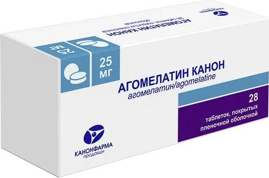 Агомелатин табл п/о 25мг N 28