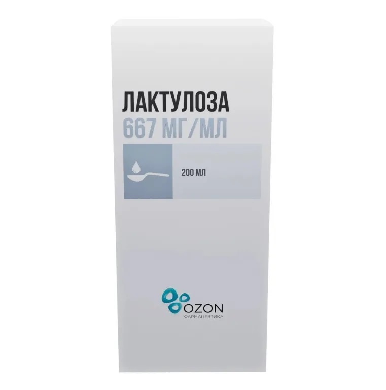 Лактулоза сироп 667мг/мл флакон 200мл N 1