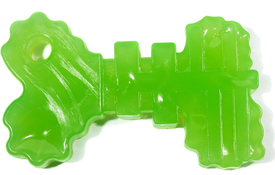Игрушка ключ зеленый Doglike литая резина 10.5х6.2х1.4см