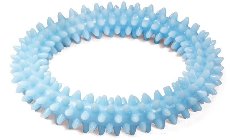Игрушка кольцо для щенков голубое Triol puppy термопластичная резина 10.5см