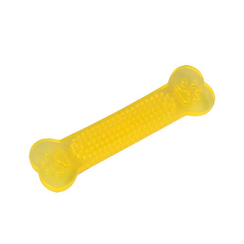 Игрушка косточка-зубочистка для собак прозрачная Шурум-бурум пластик 14см