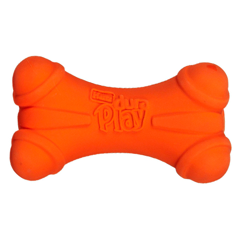 Игрушка кость трехгранная для собак Hartz латекс с наполнителем большая запах бекона