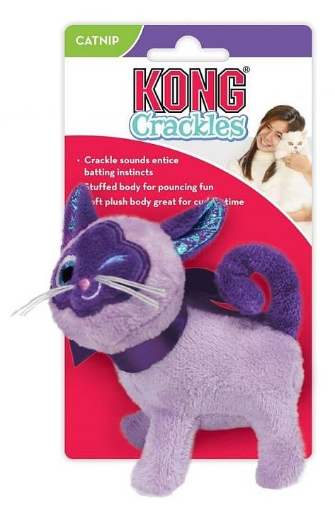 Игрушка кошка для кошек Kong crackles с кошачьей мятой