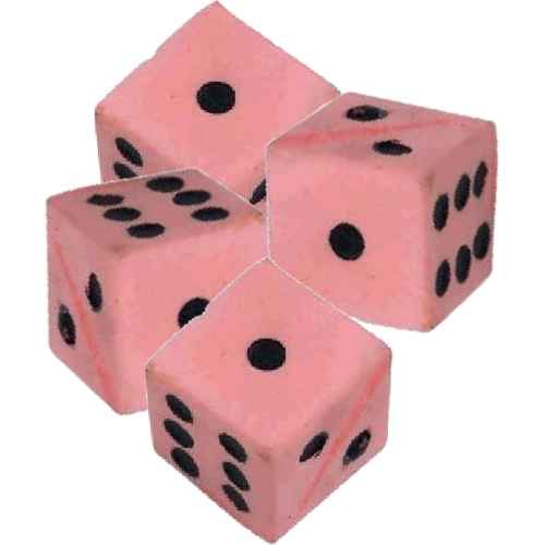 Игрушка кубик поролоновый для кошек красный Шурум-бурум 3.5см
